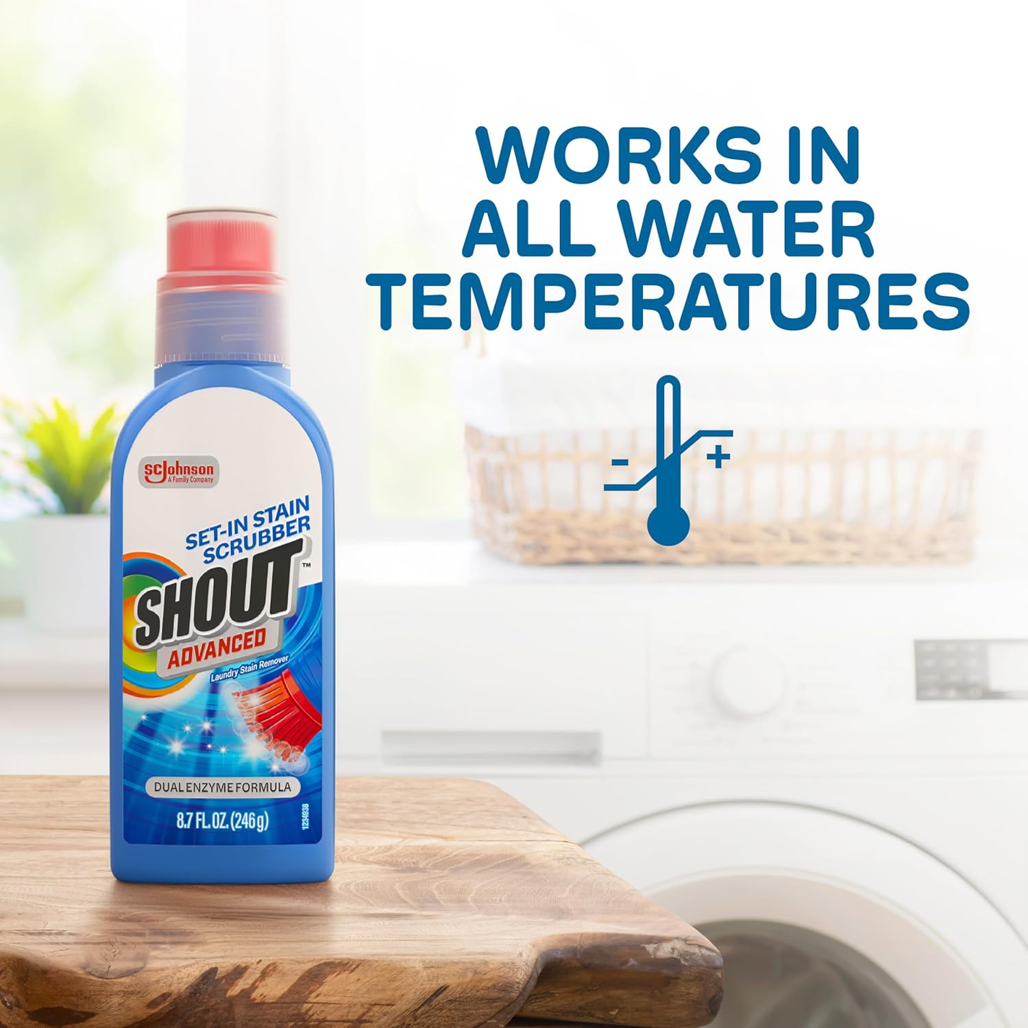 Advanced Stain Remover Gel for Clothes Laundry, Ultra Concentrated Gel with Buil