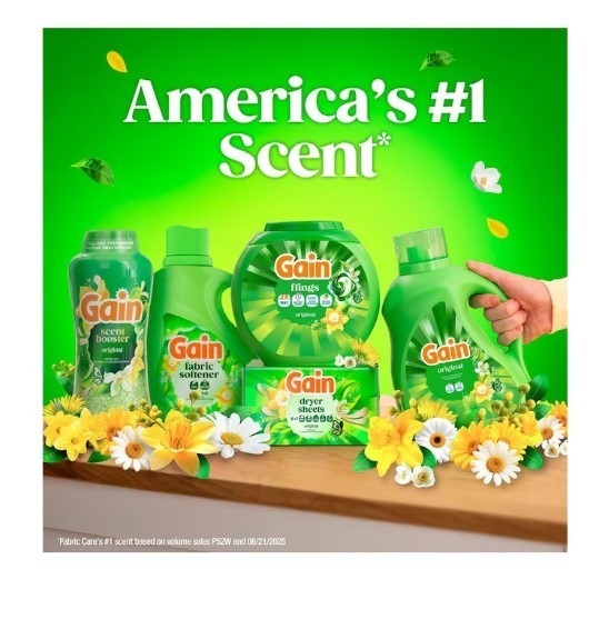 [HOT SALE] Gain Original Original HE Laundry Detergent 100 Loads 132 -fl oz