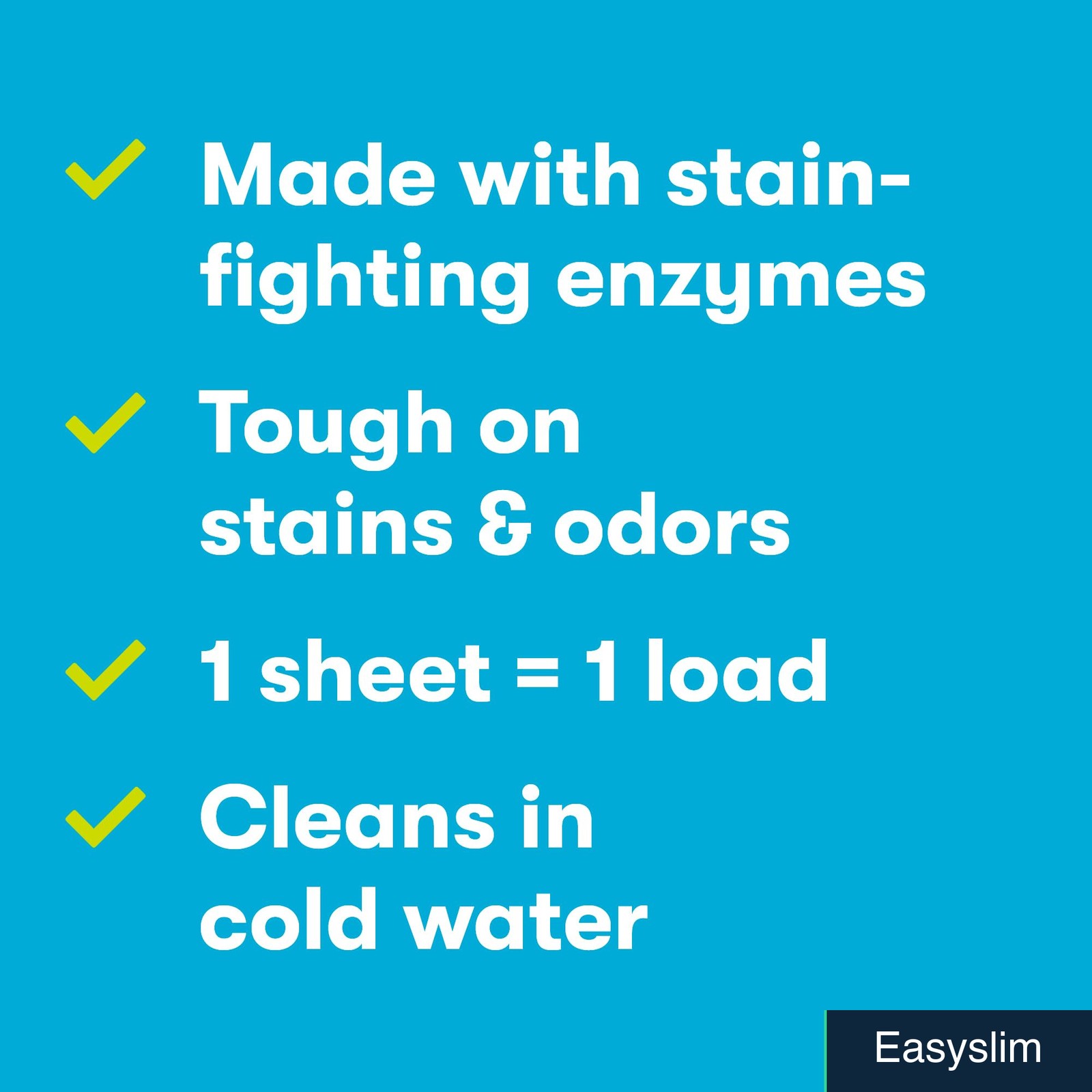 Laundry Detergent Sheets, Plant-Based, Hypoallergenic, Plastic-Free, 64 Count