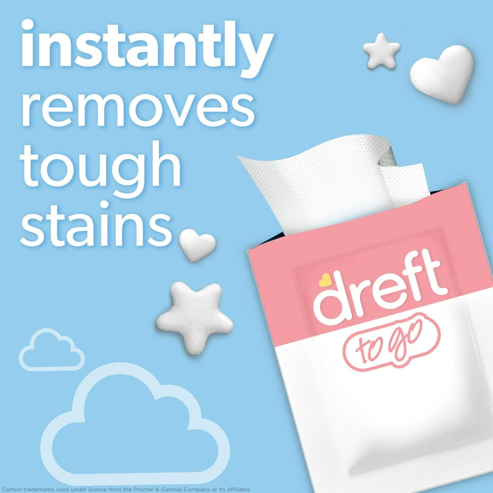 Stain Remover Wipes for Baby Clothes – Travel Size Stain Remover, Individually W