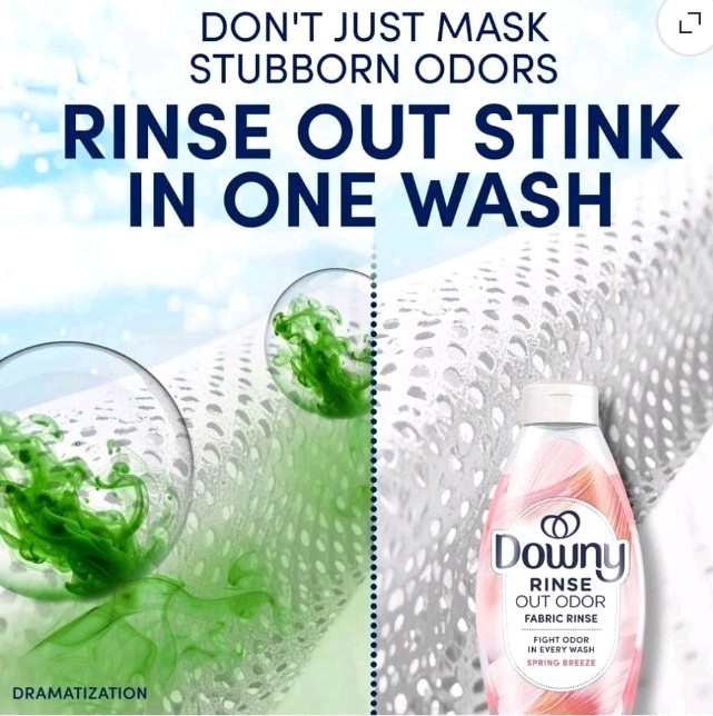 Downy Rinse Out Odor Laundry Rinse, Tackles Tough Odors and Refreshes, Spring…