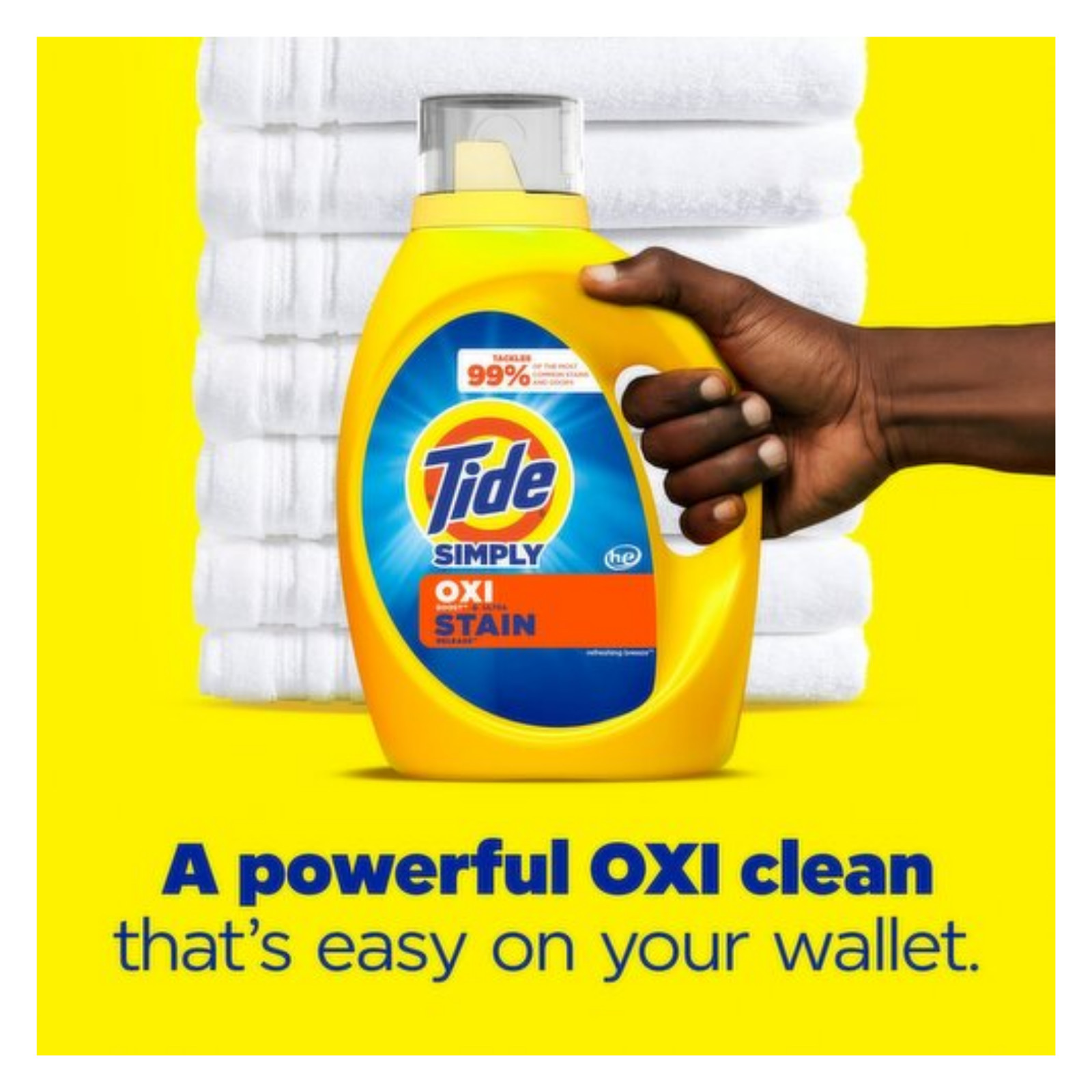 Tide Simply Oxi Boost + Ultra Stain Release Laundry Detergent (6 Bottle Case)
