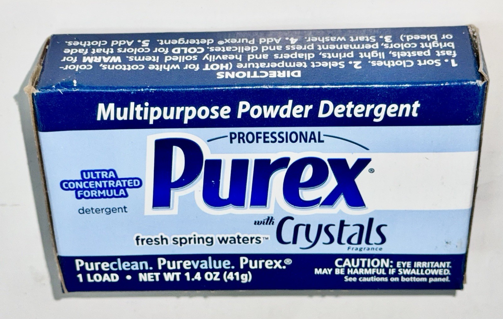 Purex Professional Powder Detergent with Crystals Fresh Spring Waters 1 Load
