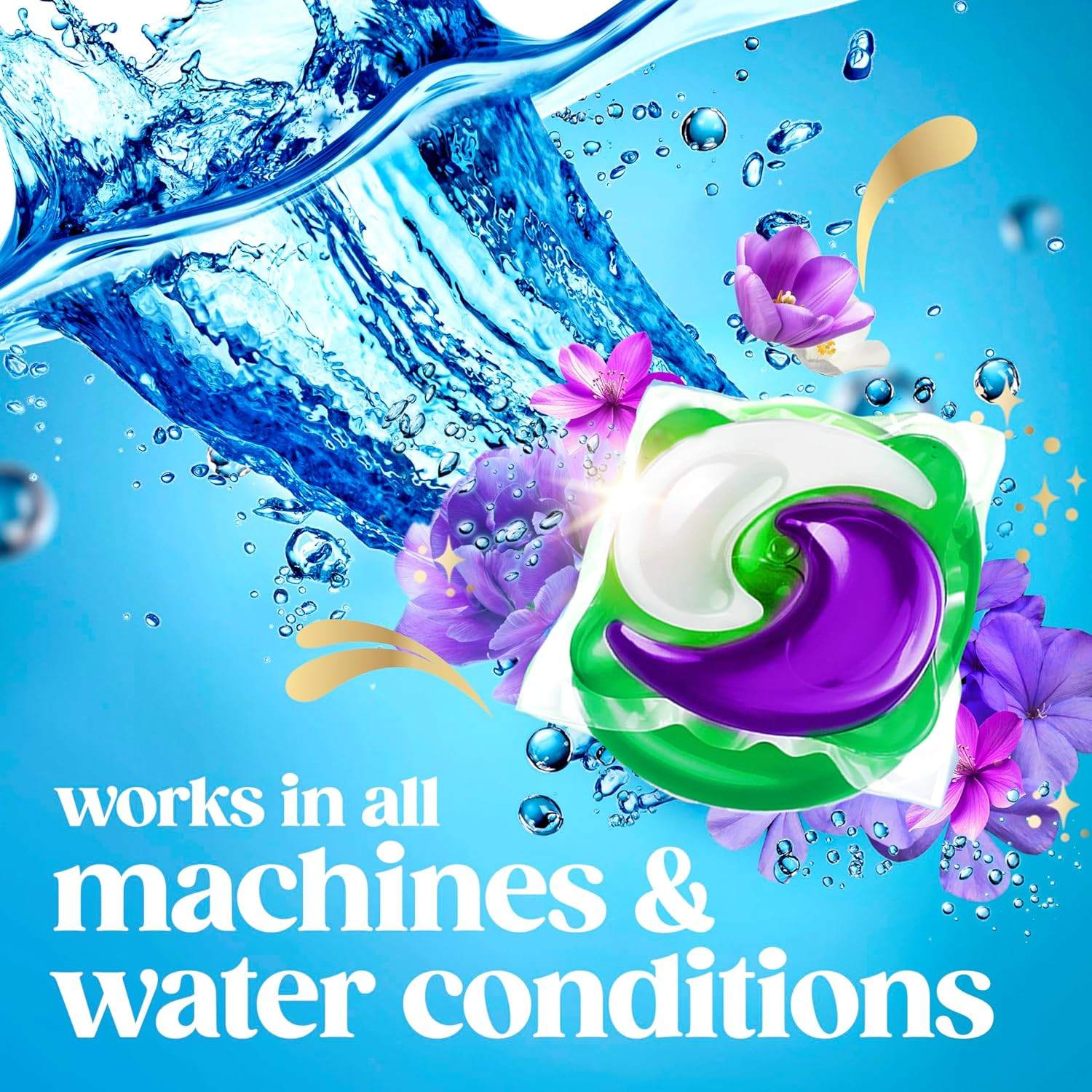 plus Flings Liquid Laundry Detergent Pods, ‘S Best Clean, All-In-One Pacs, Moonl