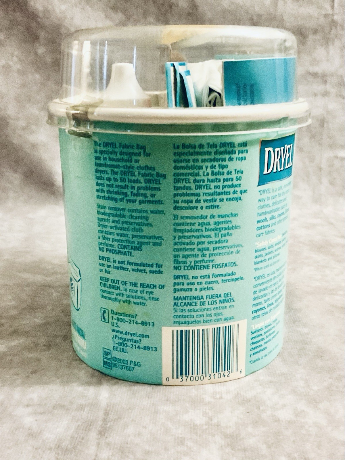 DRYEL AT-HOME DRY CLEANING STARTER KIT CLEAN BREEZE SCENT 4 USES NEW OLD STOCK