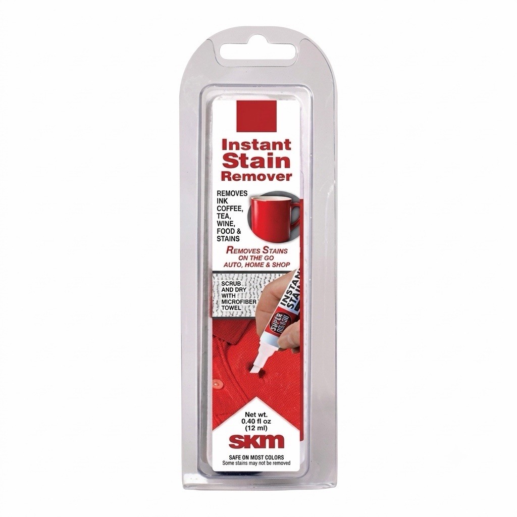 SKM Instant Stain Remover Pen 0.4oz On-The-Go Ink Stain Remover 2 Pack