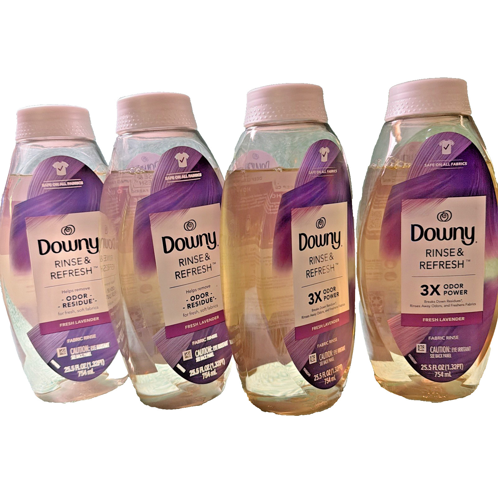 Downy Rinse & Refresh Fabric Rinse Fresh Lavender 25.5oz 4 Bottles Bulk Lot