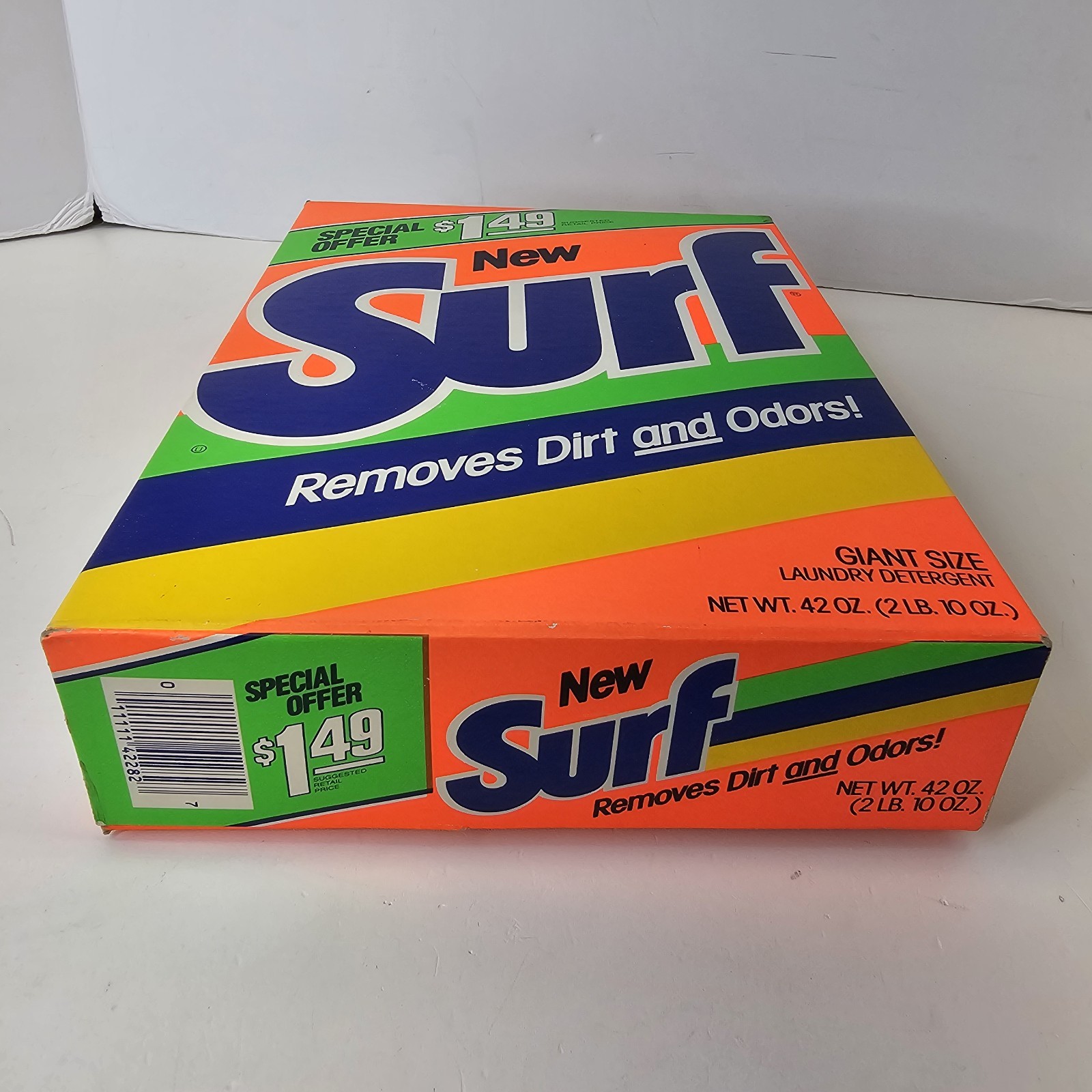 SURF Laundry Detergent Powder Soap Giant Size 42oz Sealed Vintage 1990’s
