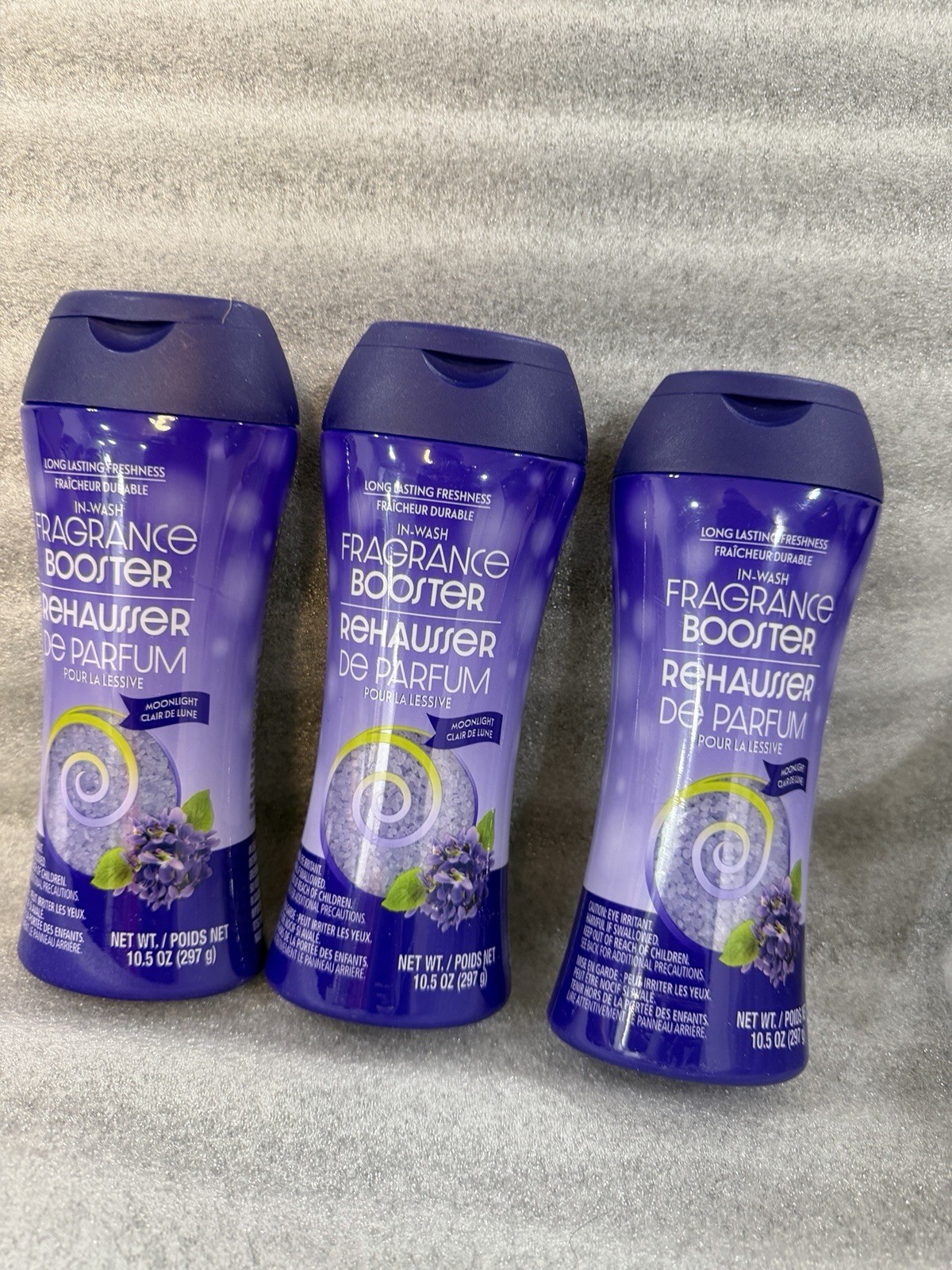 3 Pack In-Wash Fragrance Booster Granule Moonlight Scent 10.5 oz Laundry Booster