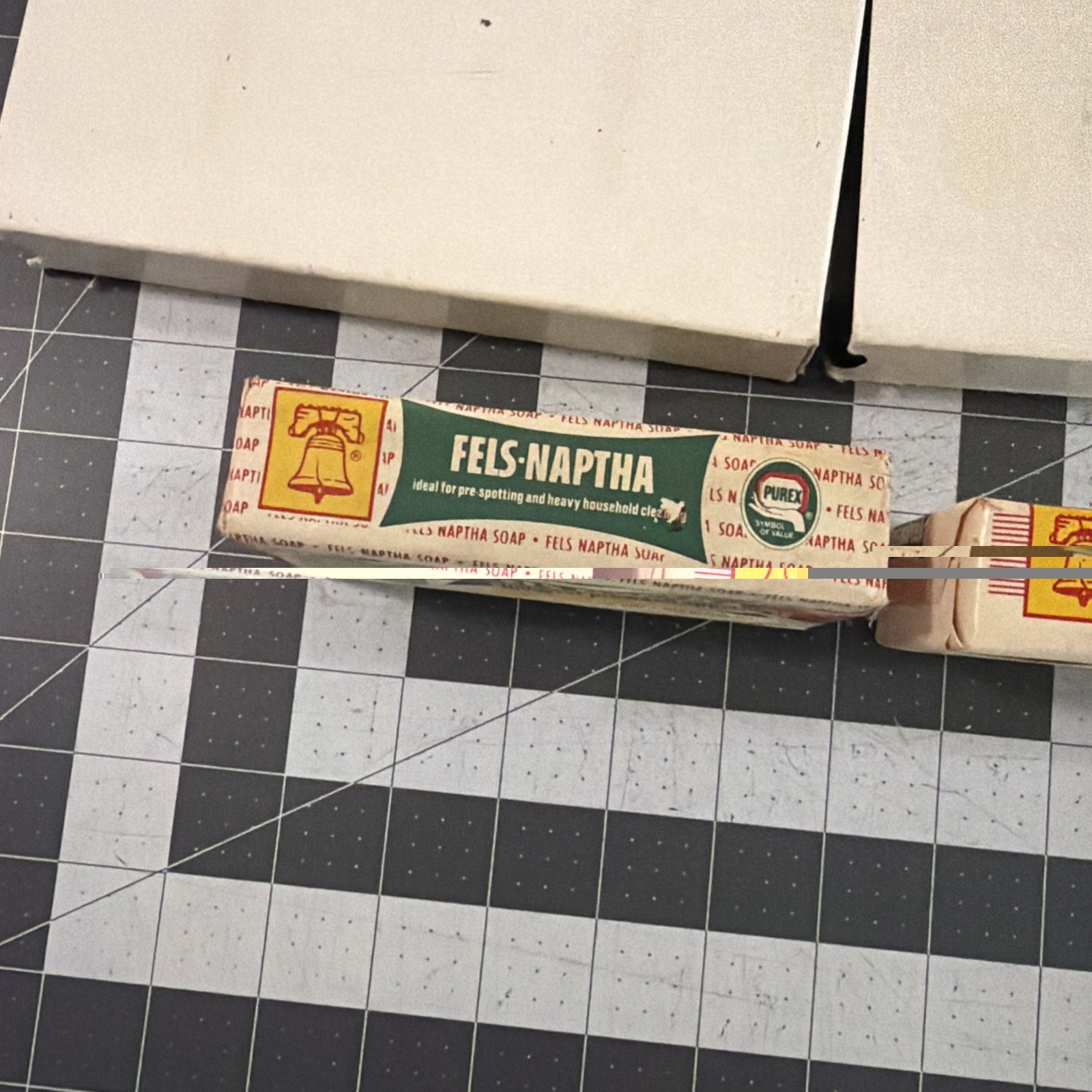 (2) Vintage Purex Fels-Naptha Heavy Duty Laundry Bar Soap & Stain Remover – New
