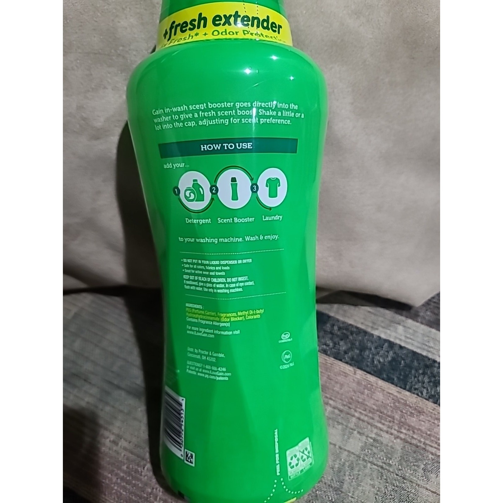 Gain Original Fireworks In-Wash Laundry Scent Booster Beads 30.1oz, 1.8lb Huge