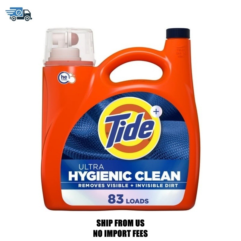 Tide Ultra Hygienic Clean Liquid Laundry Detergent, Original Scent, 117 fl oz, 8