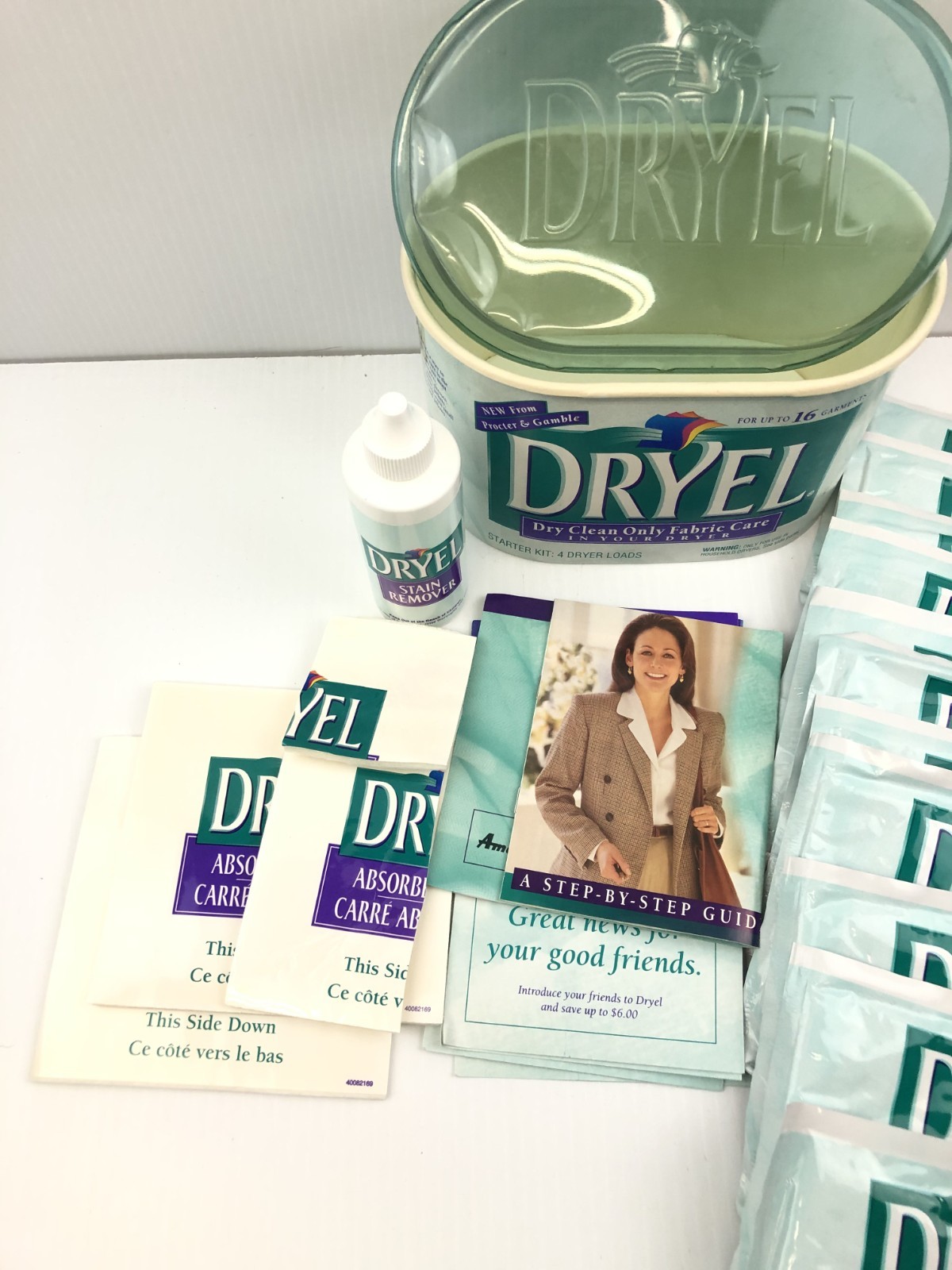 Dryel At Home Dry Cleaner Starter Kit Discontinued Rare READ PARTIAL KIT