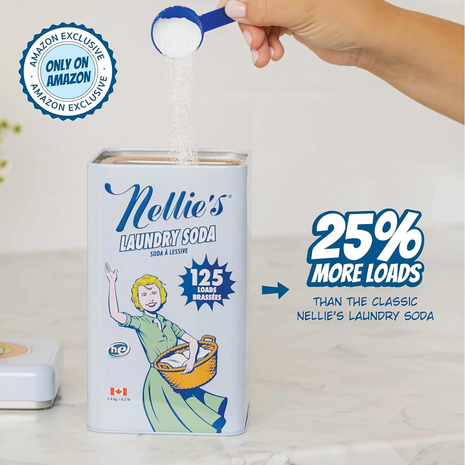 Laundry Soda | Laundry Detergent Powder, 125 Load | Made in Canada | Septic-S…