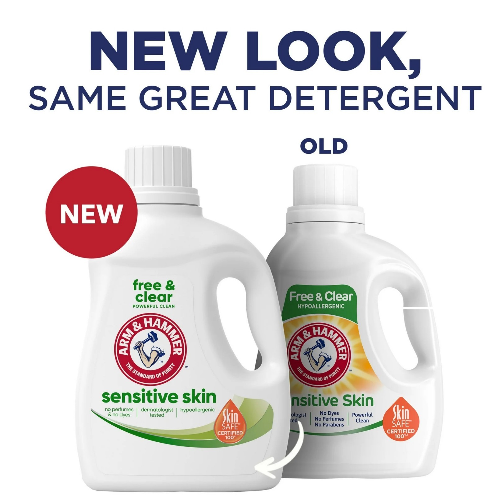 ARM & HAMMER Sensitive Skin Free & Clear Liquid Detergent, 105 fl oz, 105 Loads