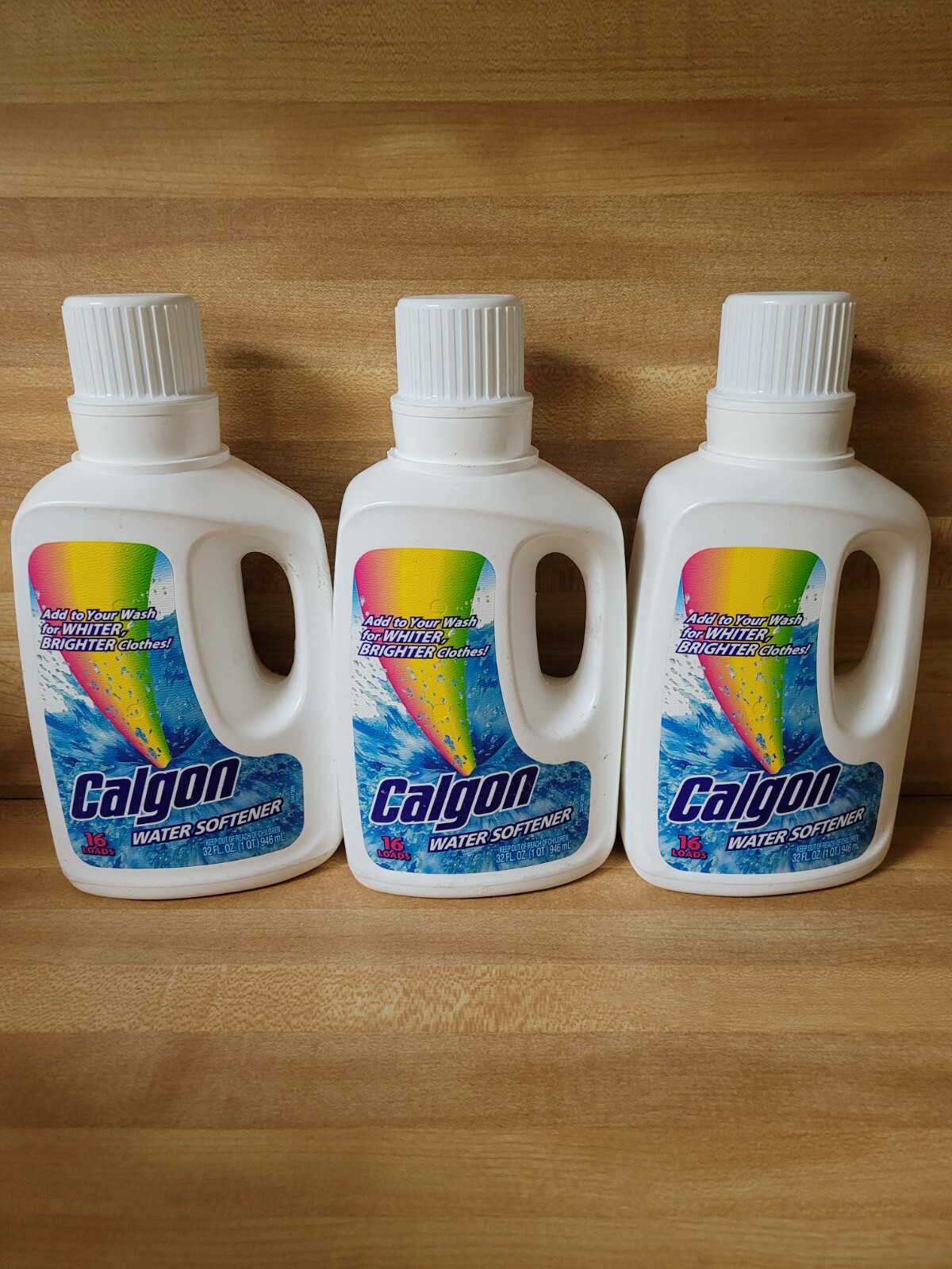 3 CALGON Liquid Water Softener Laundry Detergent Booster 32 Fl Oz Discontinued
