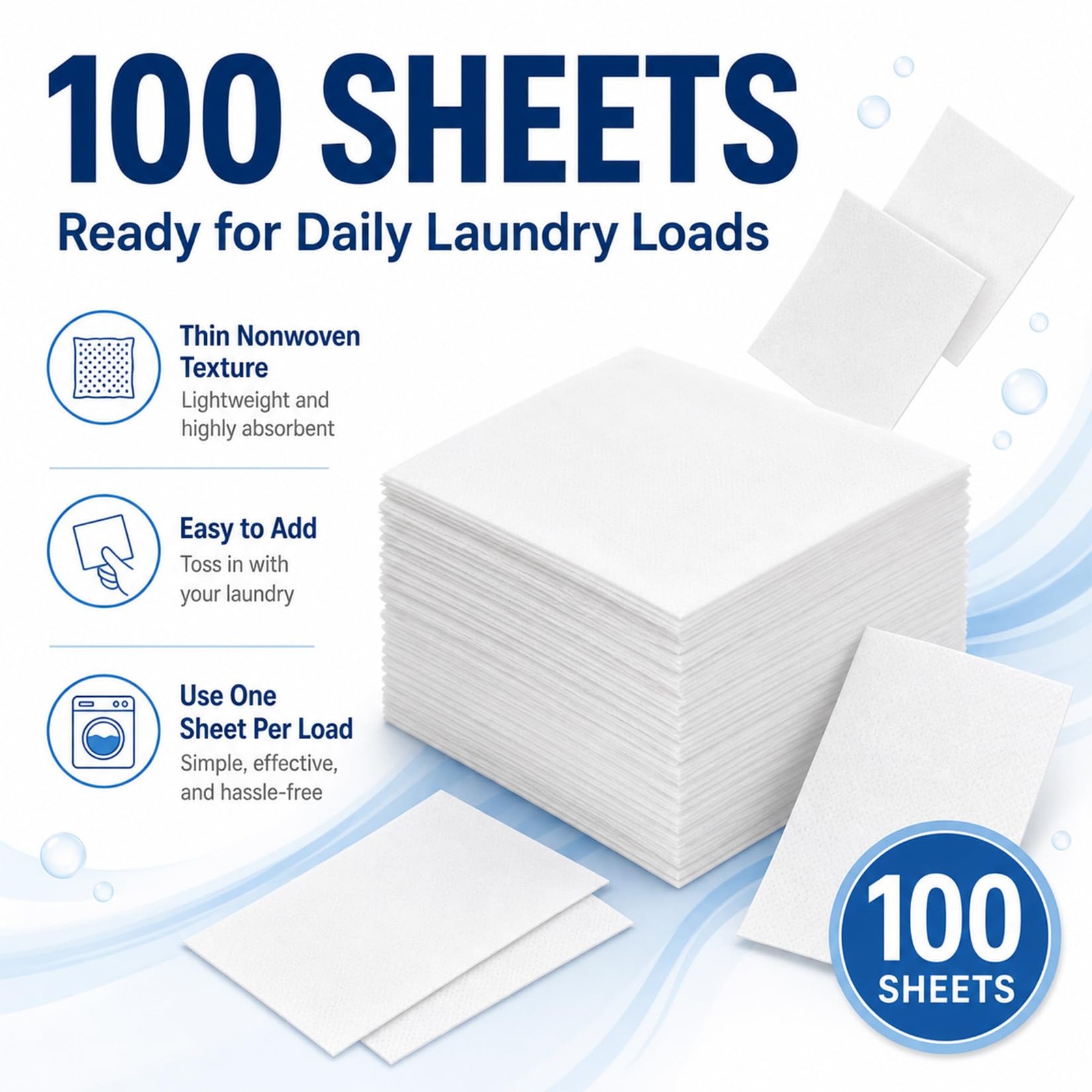 Color Catcher Sheets – 100 Count Dye Trapper for Laundry to Prevent Color Ble…