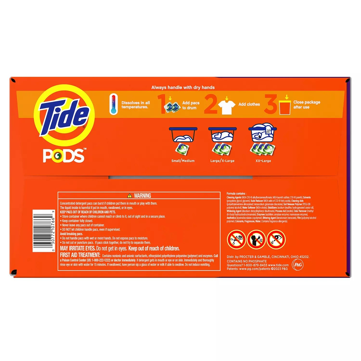 Tide PODS Liquid Laundry Detergent Pacs, Spring Meadow (156 Count)