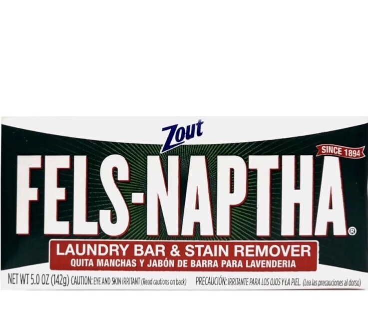 Fels Naptha Laundry Bar and Stain Remover, 5 Ounce, 3 Packs! Free Shipping