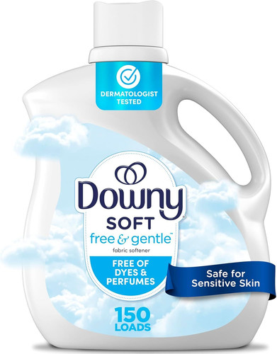 Downy Free & Gentle Liquid Fabric Softener, 111 fl oz, 111 Fl Oz (Pack of 1)