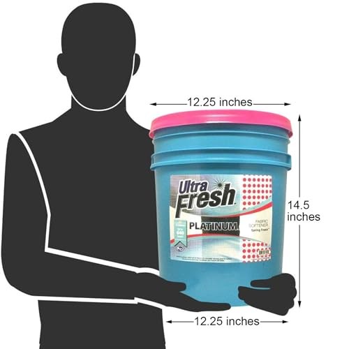 Ultra Fresh Platinum Liquid Fabric Softener, 5 Gallon, Spring Fresh Scent, HE Co