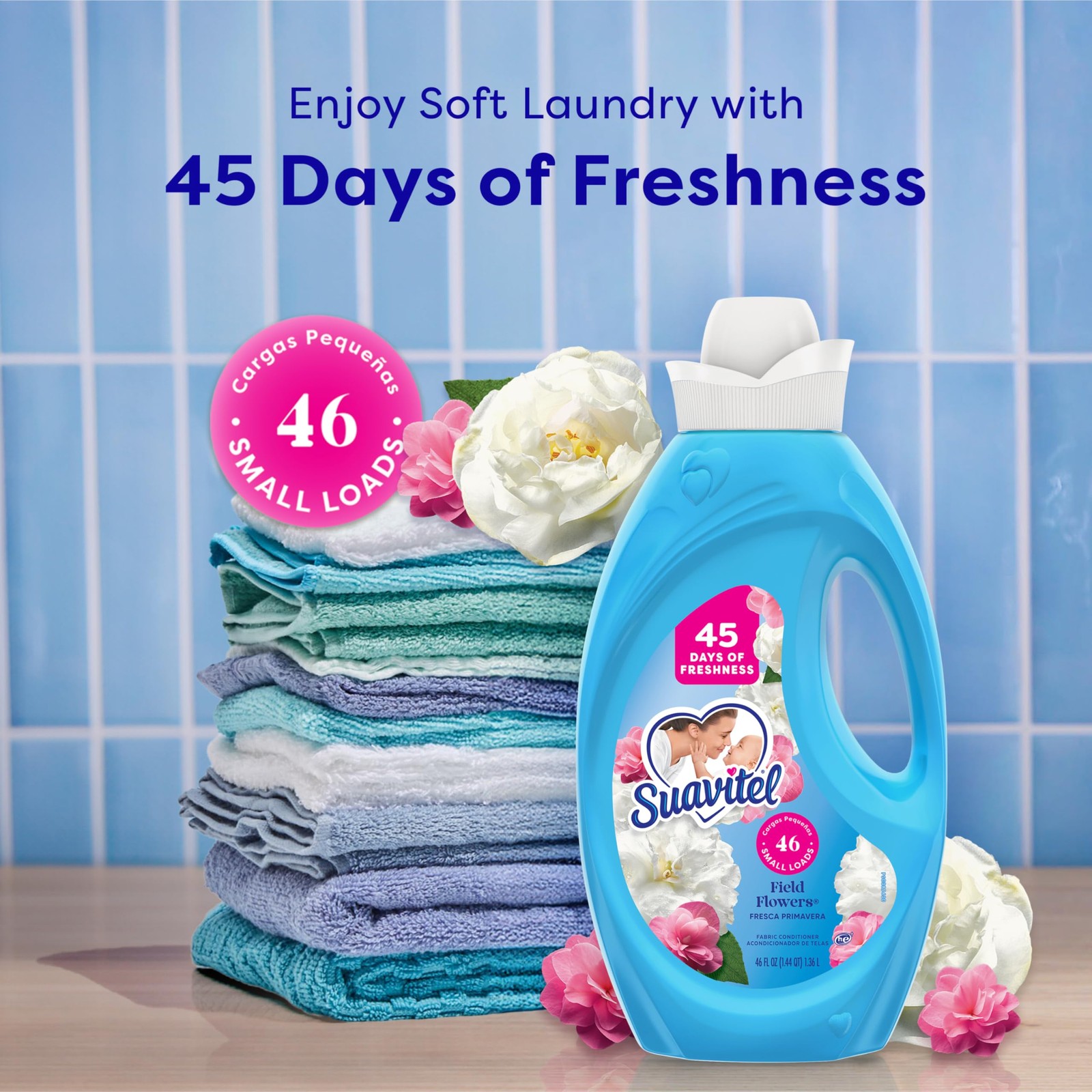 Suavitel Fabric Softener, Field Flowers 46 loads