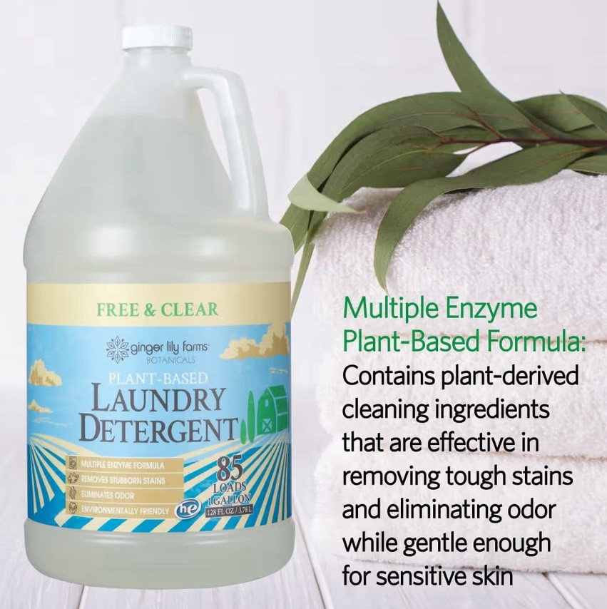 1 Gallon Unscented Laundry Detergent Bulk 85 Loads – Massage Sheets & Towels HE