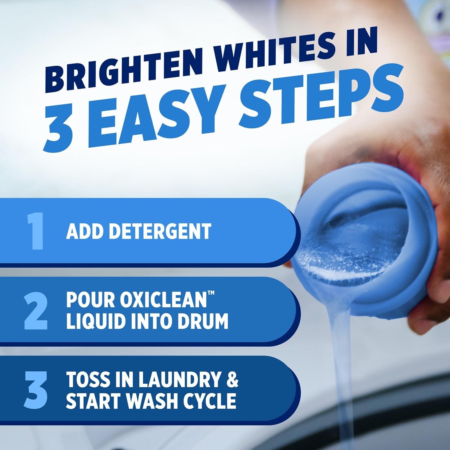 High Efficiency 45 fl oz White Revive Whitener & Stain Fighter for Laundry