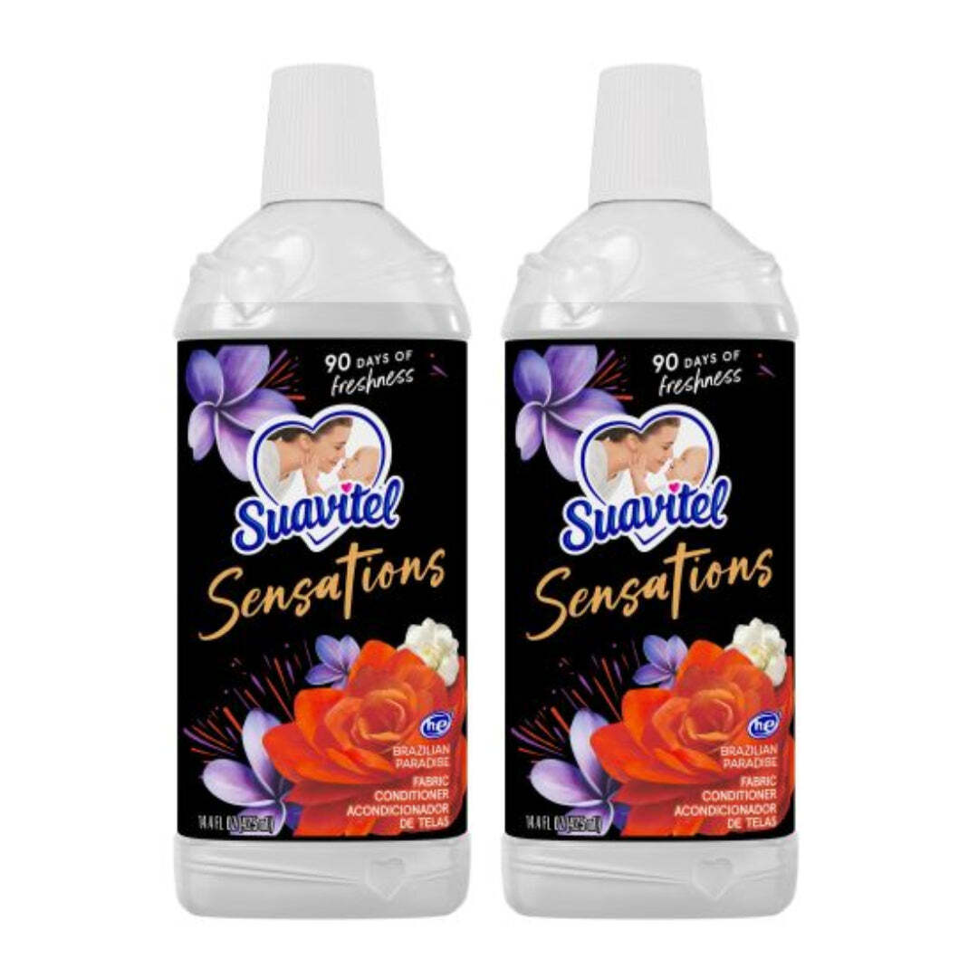 Suavitel Sensations Fabric Conditioner – Brazillian Paradise, 425ml (Pack of 2)