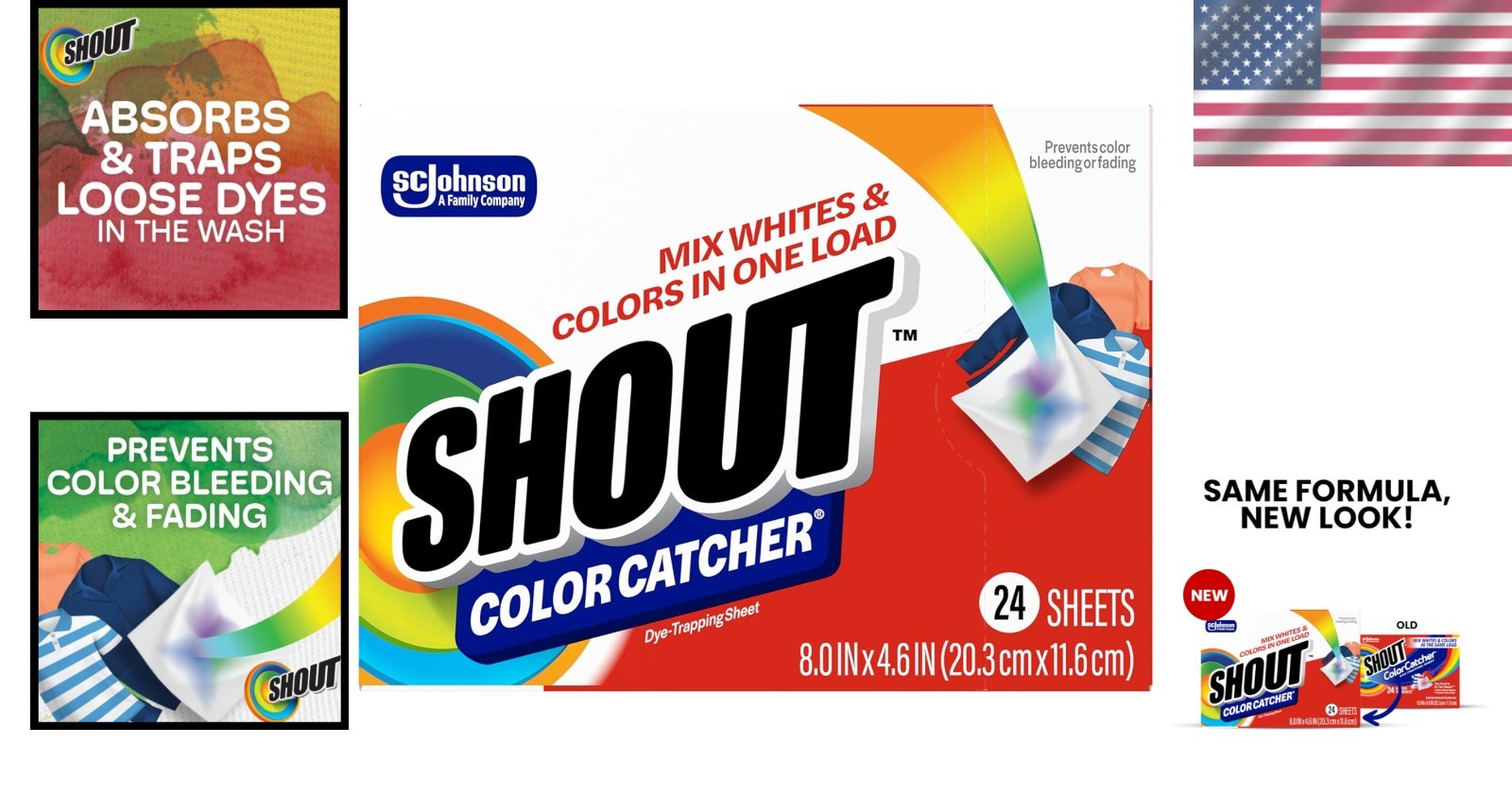 24 Pack Color Catcher Dye-Trapping Sheets for Mixed Washes – Easy Laundry Care