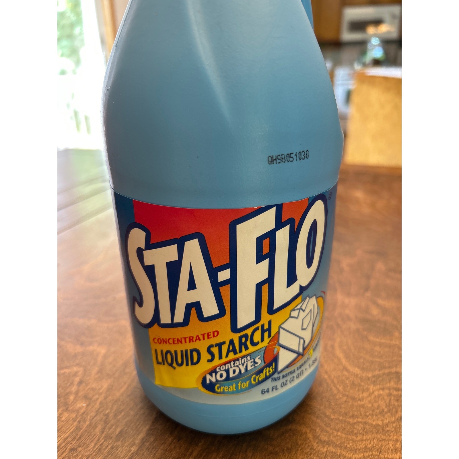 Sta-Flo Concentrated Liquid Starch 64 fl oz No Dyes Laundry Craft Slime 1998