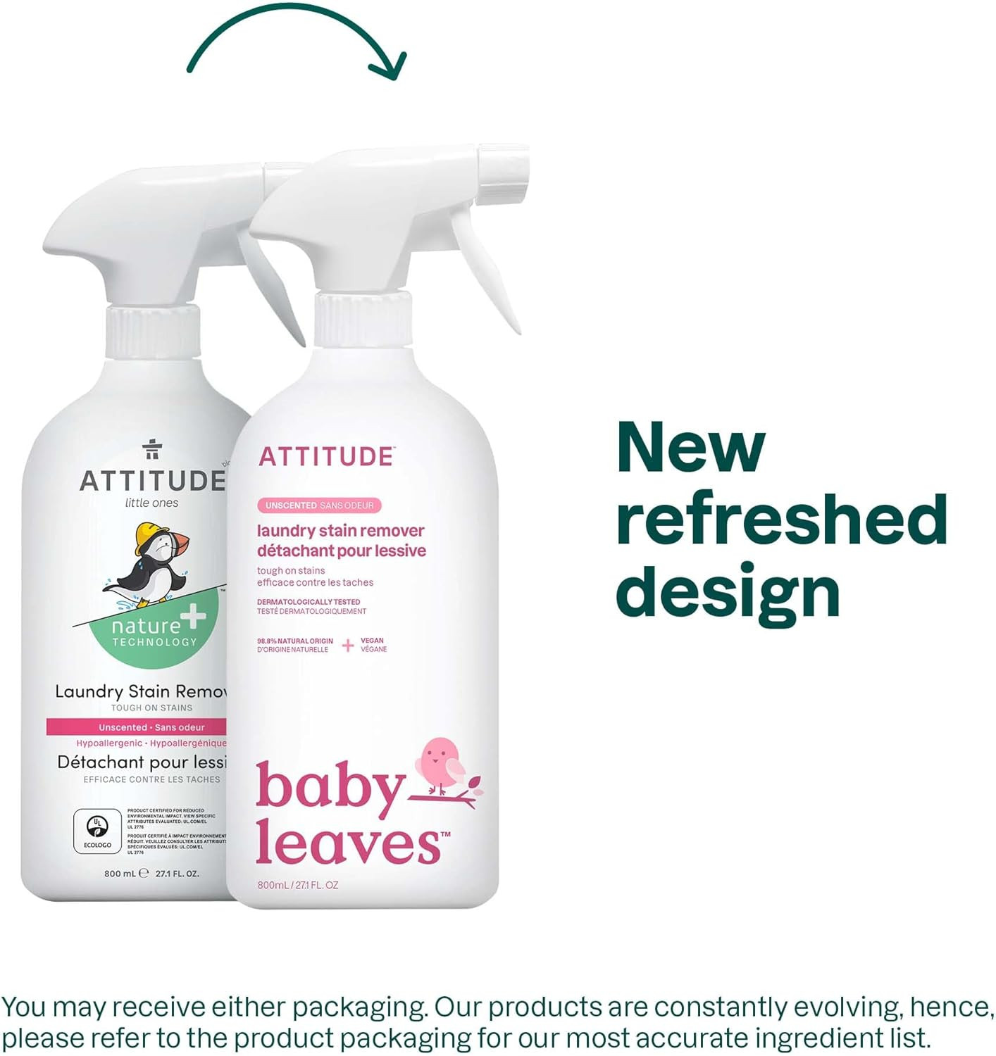 Baby Laundry Stain Remover, Plant and Mineral-Based Ingredients, Vegan and Cruel