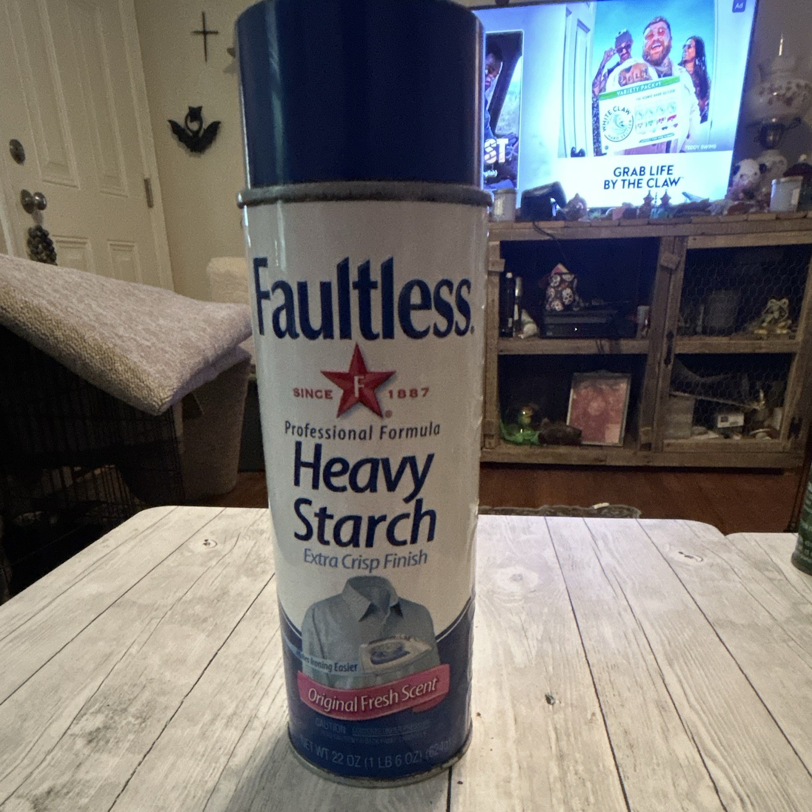 Faultless Heavy Starch Extra Crisp Finish Aerosol Original Fresh Scent 22 oz