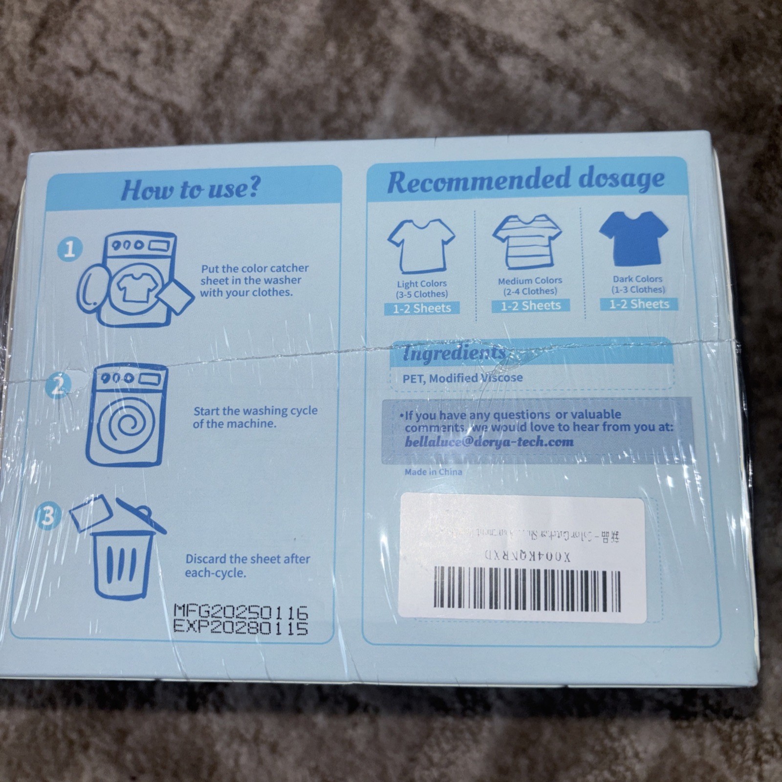 Color Catcher Sheets for Laundry, Maintains Clothes Original Colors- Lot of 3