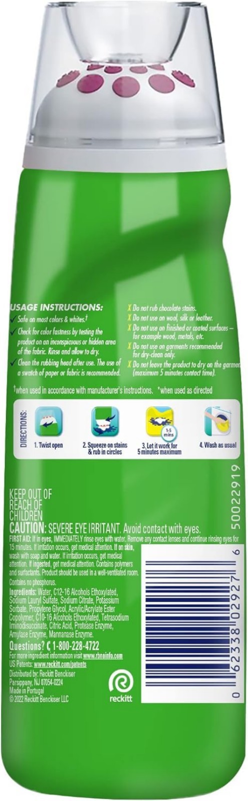 Max Gel Pre-Treat Laundry Stain Stick, 6.7 oz Stain Remover Stick
