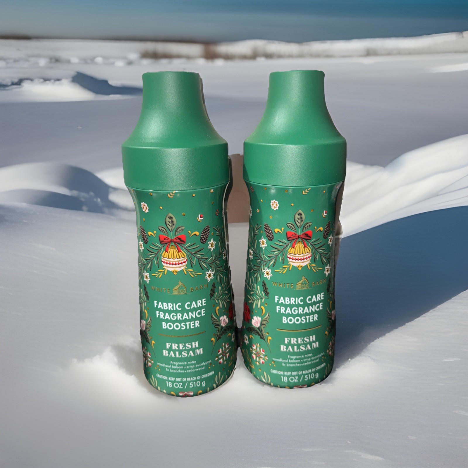 Lot Of 2 BATH & BODY WORKS Fragrance Booster Fresh Balsam 18OZ. New