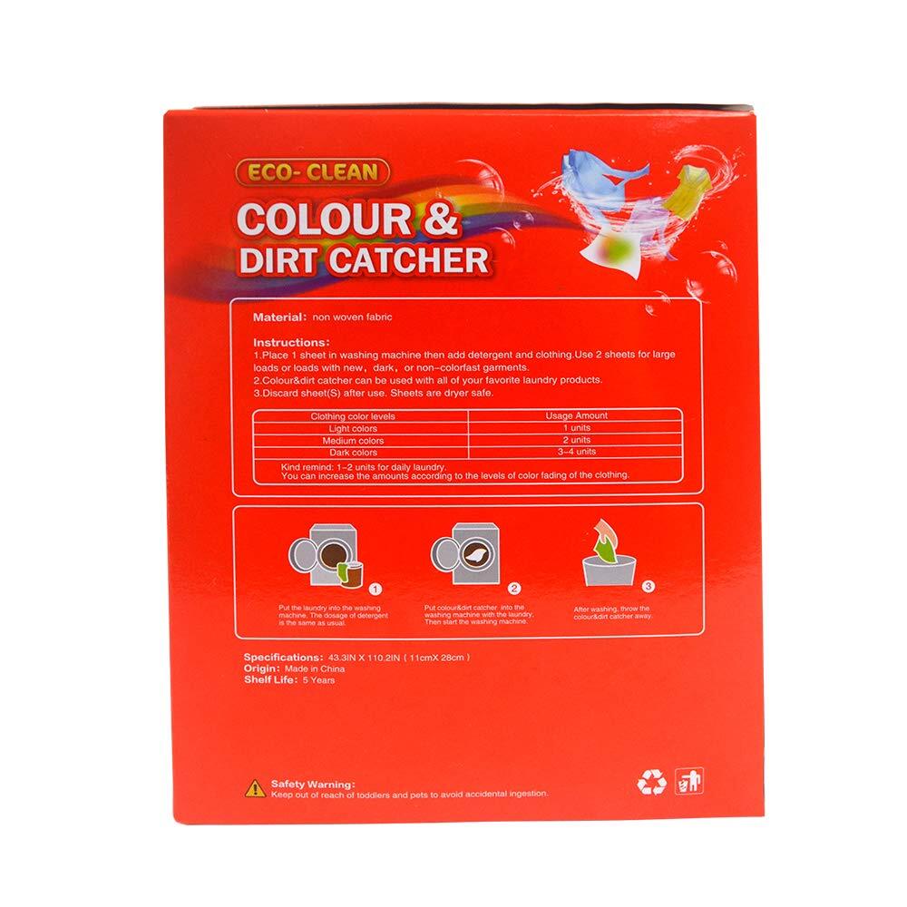 Dye Trapping Sheets 72 Count, Color Absorber Laundry Sheets, Prevent Light Color