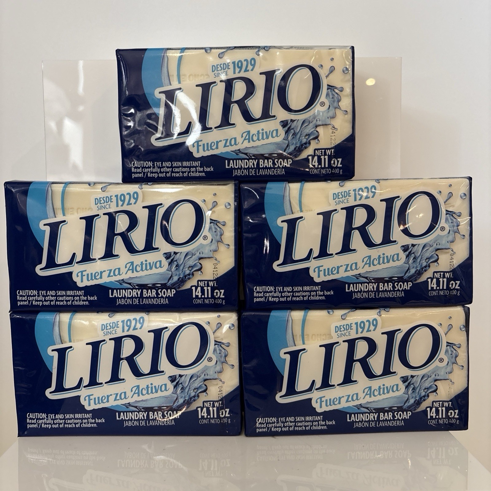 LIRIO Stain Remover Laundry Soap Bars Cleaning Products Jabon Lavanderia (5 Bar)