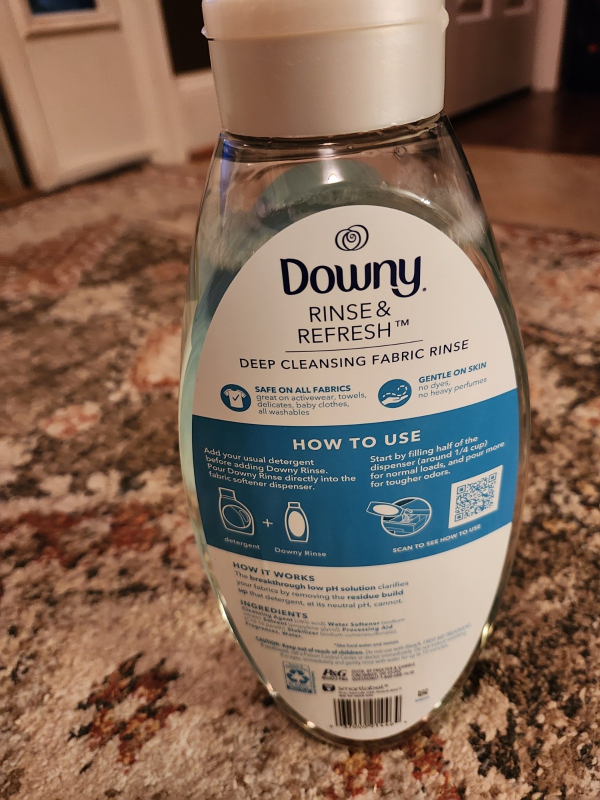 Downy Rinse and Refresh 48 Oz. Odor Remover Cool Cotton Scent Liquid Fabric