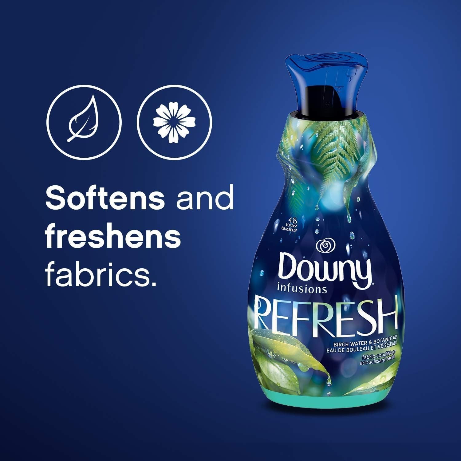56 Fl Oz Infusions Fabric Softener with Birch Water for Cozy, Fresh Laundry