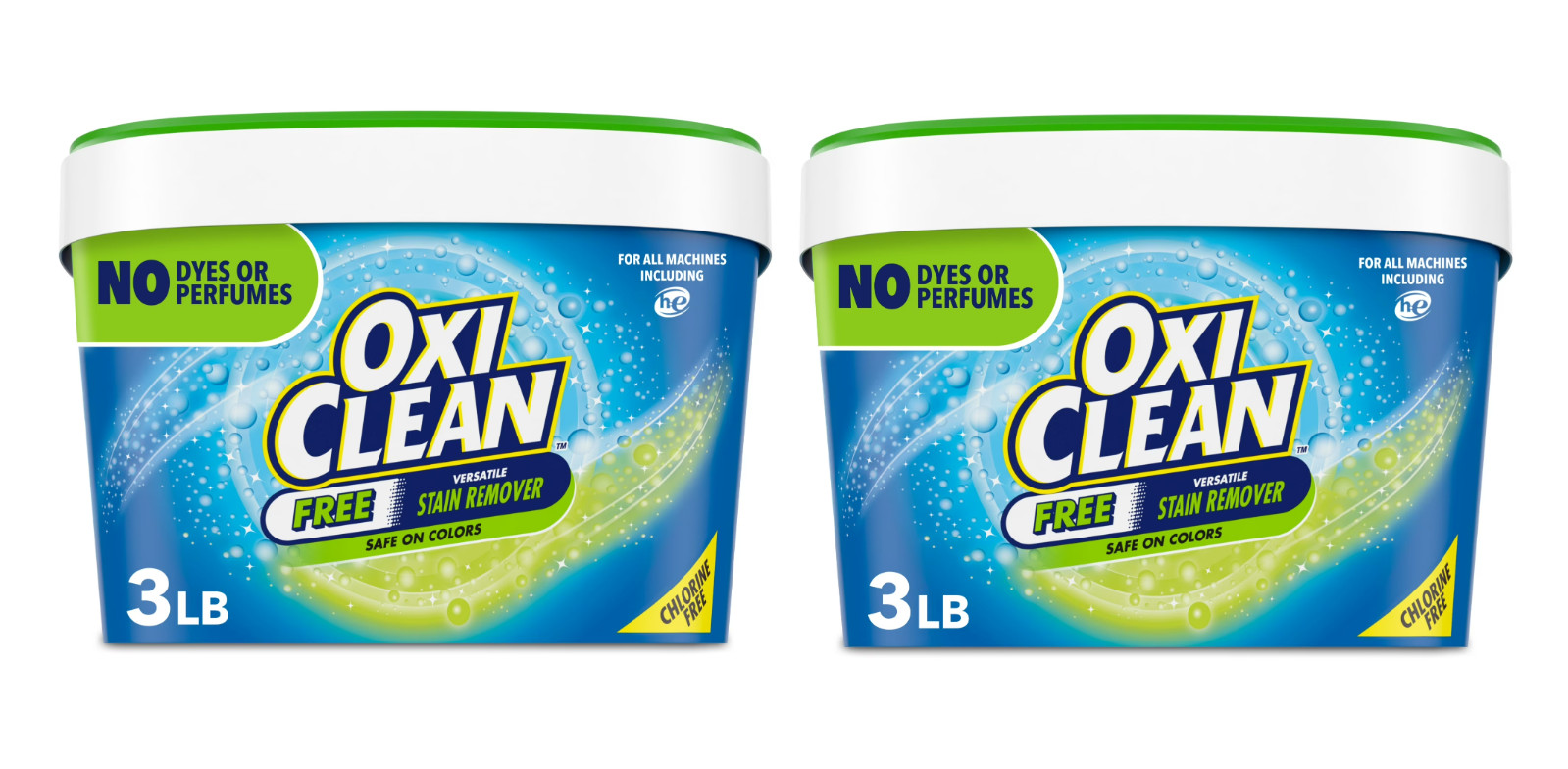 OxiClean Free Versatile Home and Laundry Stain Remover Powder, pack of 2