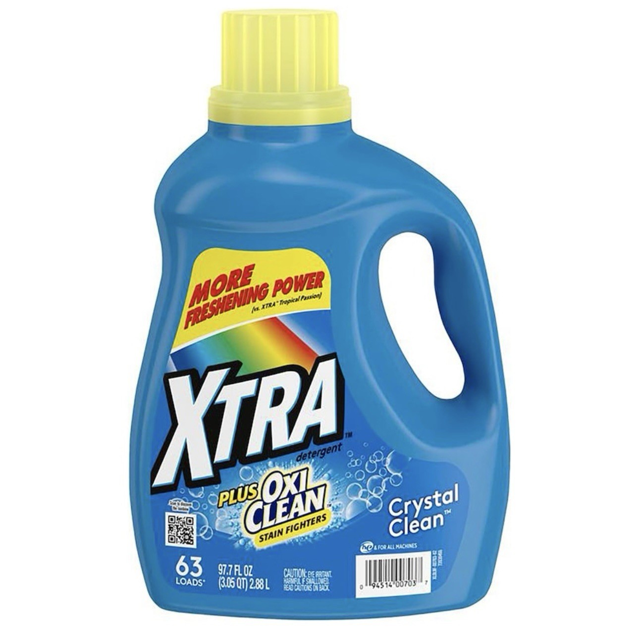 Xtra Plus OxiClean Crystal Clean, Liquid Laundry Detergent, 97.7 fl oz.