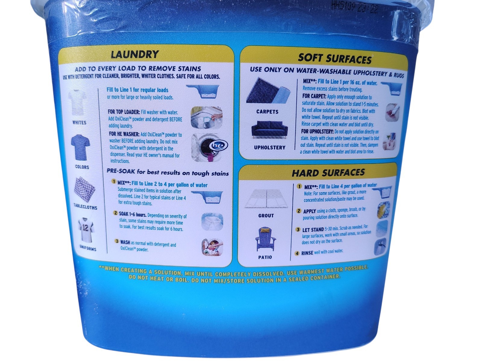 Oxiclean Laundry Odor Blasters Versatile Odor & Stain Remover Powder 5lb X 02