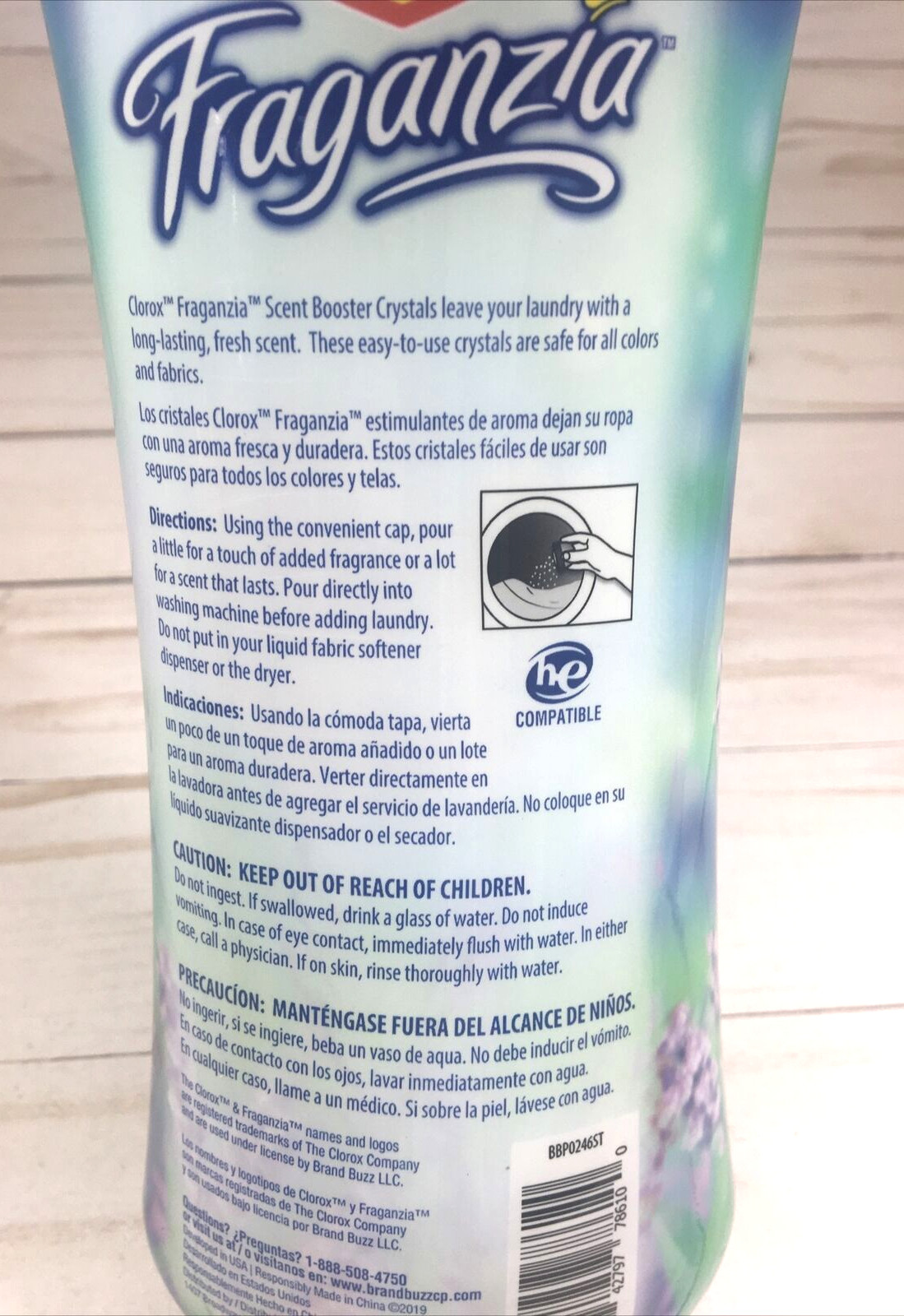 Clorox Fraganzia Scent Boosting In-Wash Crystals Lavender Laundry 18oz (2 Pack)