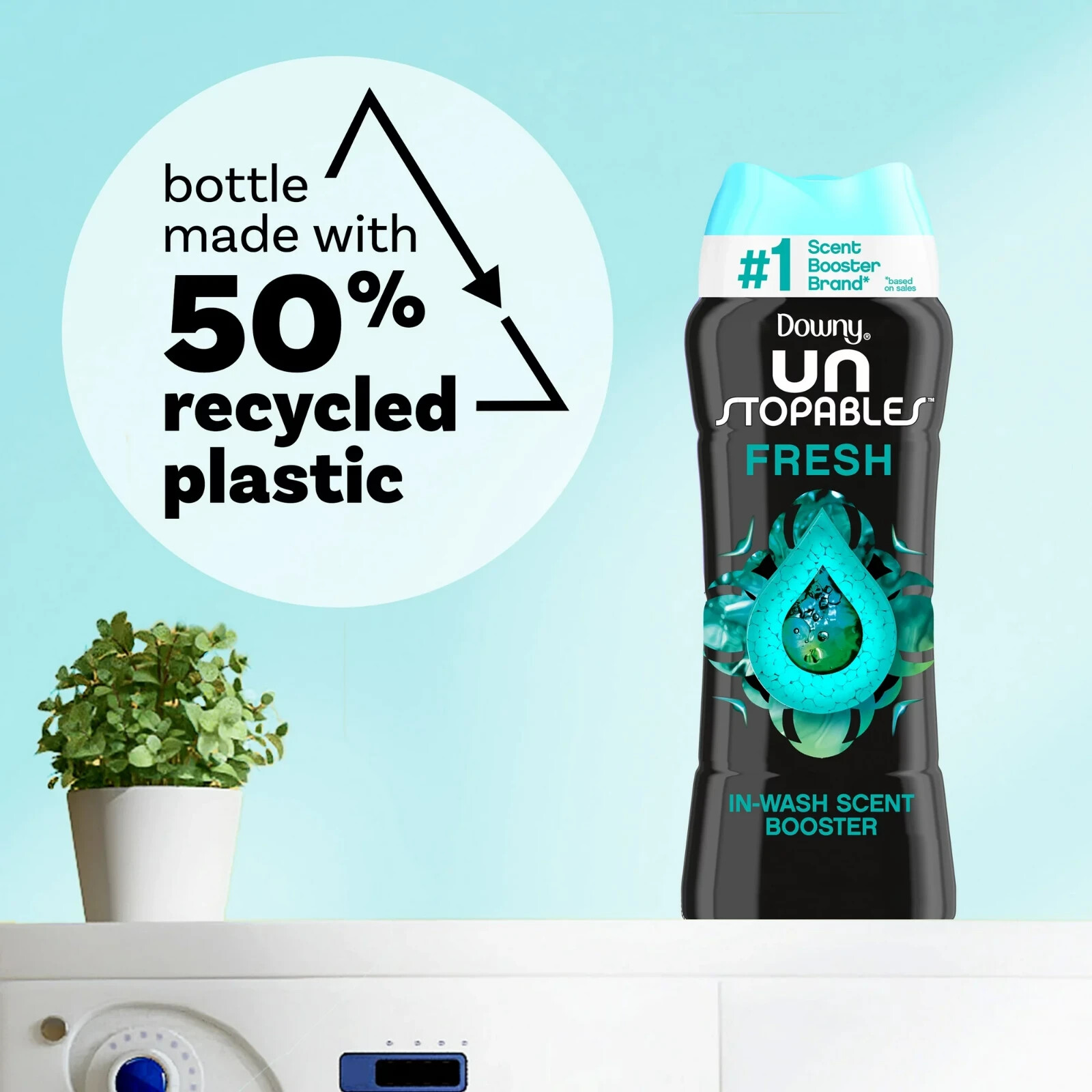 Downy Unstopables Laundry Scent Booster Beads, Fresh Scent, 24 oz