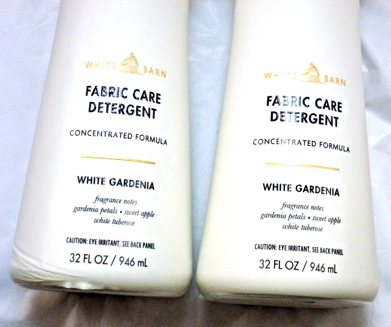 Bath & Body Works WHITE GARDENIA LAUNDRY DETERGENT 32 FL. OZ. X 2 – NEW/SEALED