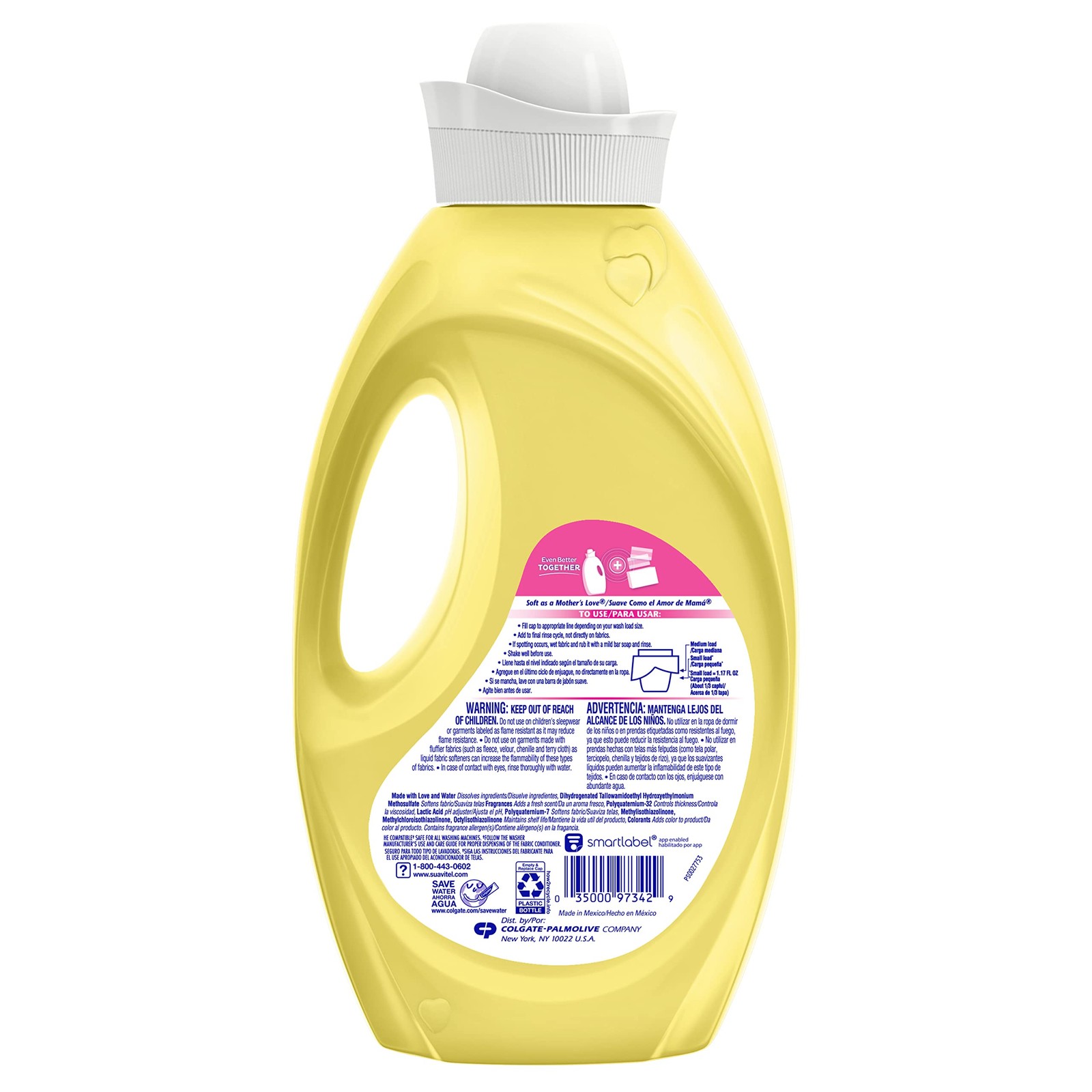 Suavitel Liquid Fabric Softener, Morning Sun, 46 46 Fl Oz (Pack of 1), Clear