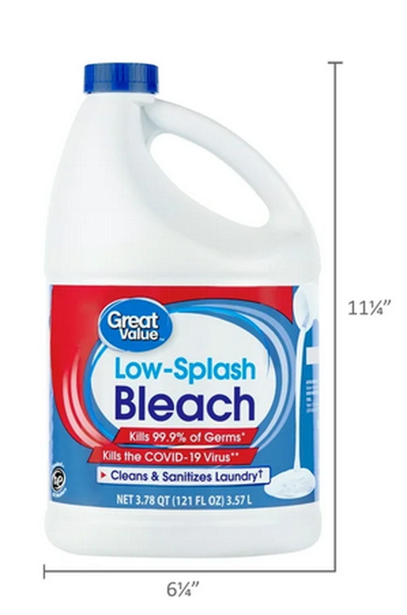 Low Splash Bleach Regular, 121 Oz