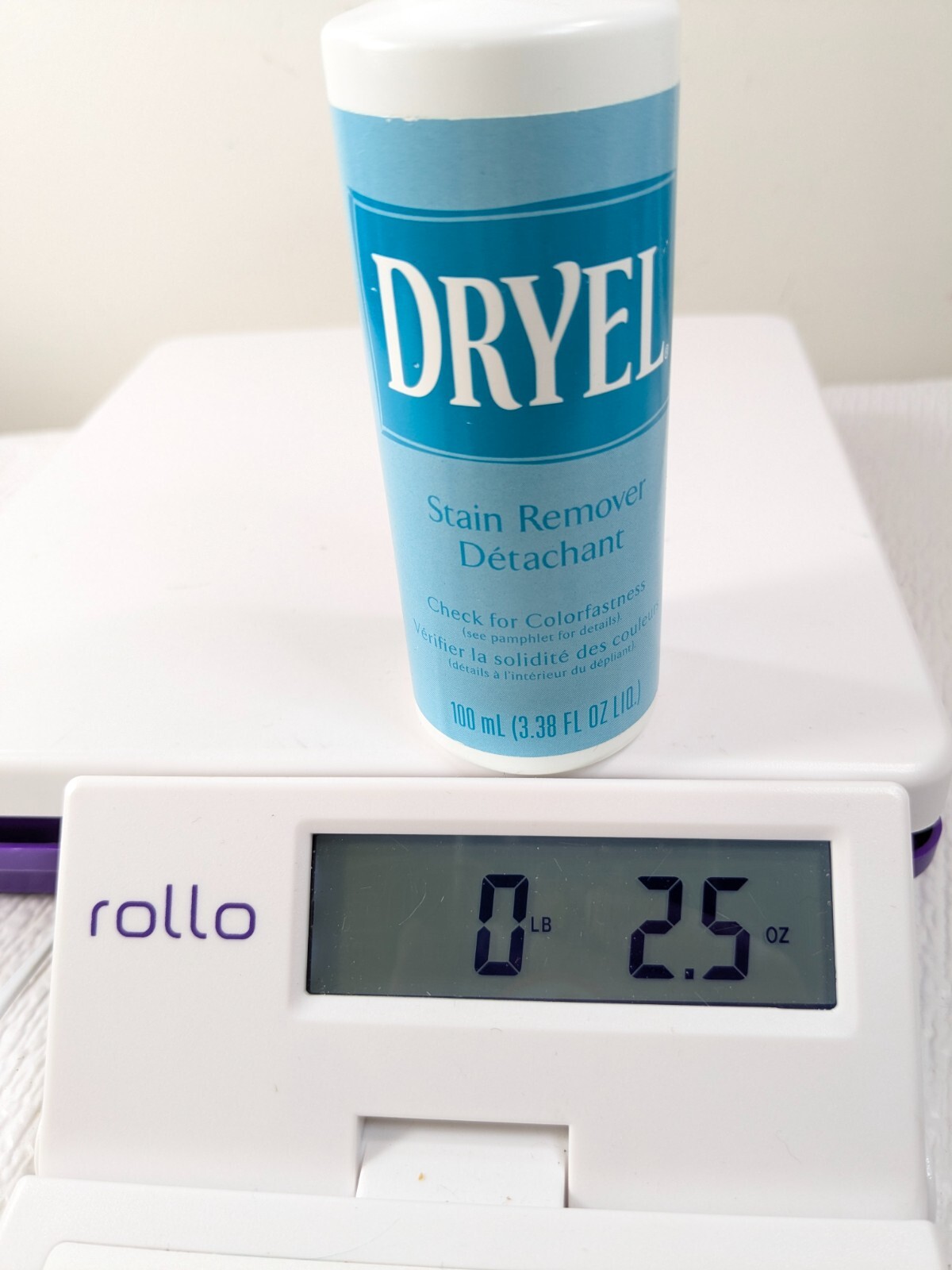 Vintage Dryel Stain Remover Bottle Liquid 3.38oz & absorbent pad set 4 dry clean