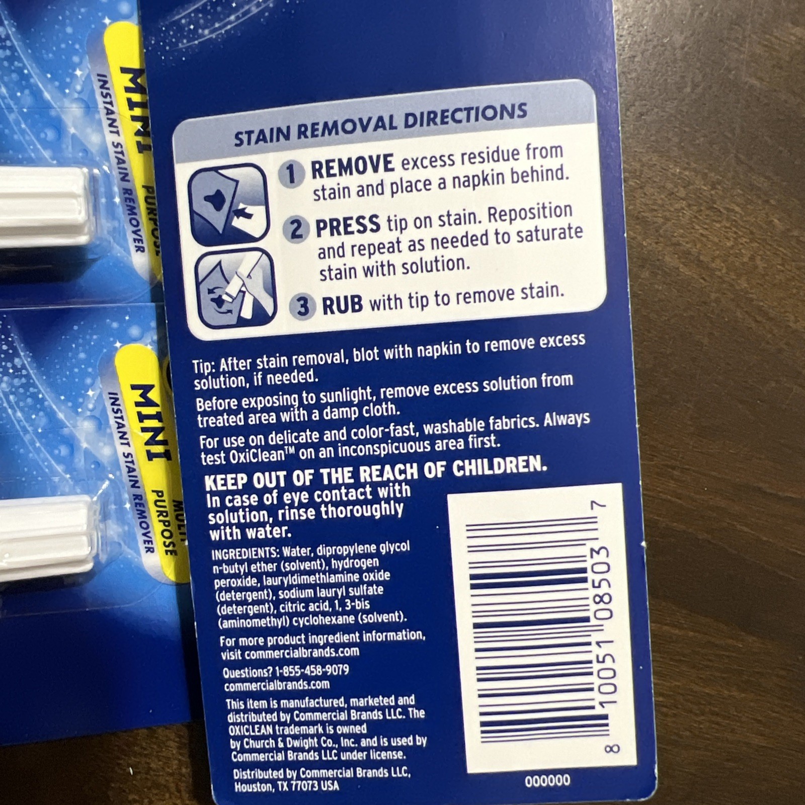 OxiClean Mini On the Go Stain Remover .24 oz/7 ml Sticks Lot of 4